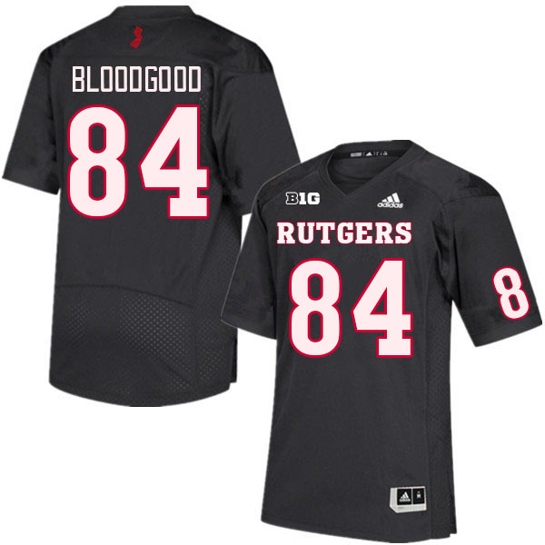 Men #84 Gunnison Bloodgood Rutgers Scarlet Knights College Football Jerseys Stitched Sale-Black